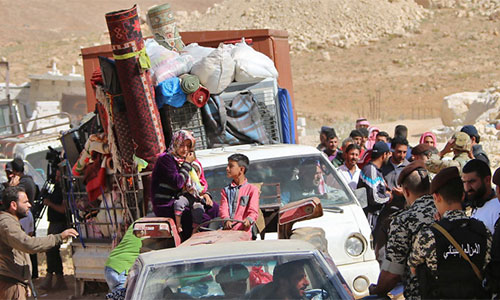 regreso de refugiados sirios Nasrolá augura gran victoria en el sur de Siria